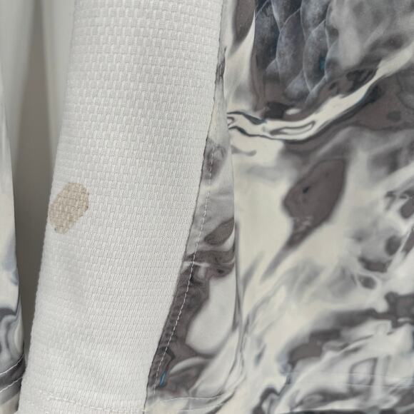 Huk Performance Fishing Mens Medium Gray Blue Vented Hydro Long Sleeve Shirt - Picture 5 of 6